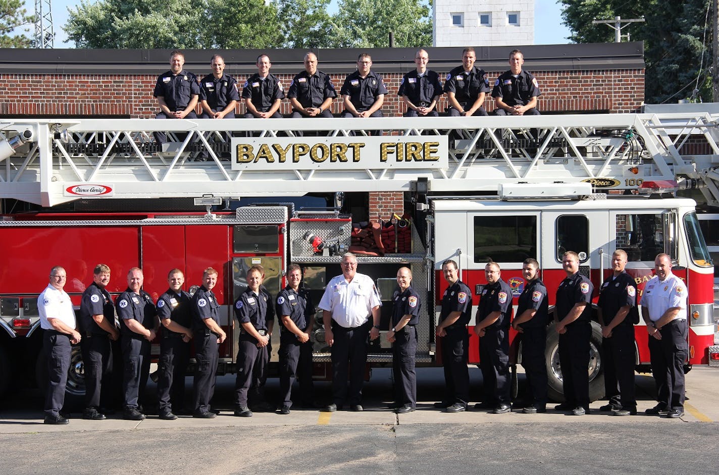 Today's Bayport Fire Department. XXXXXXX will submit names and full cutline.