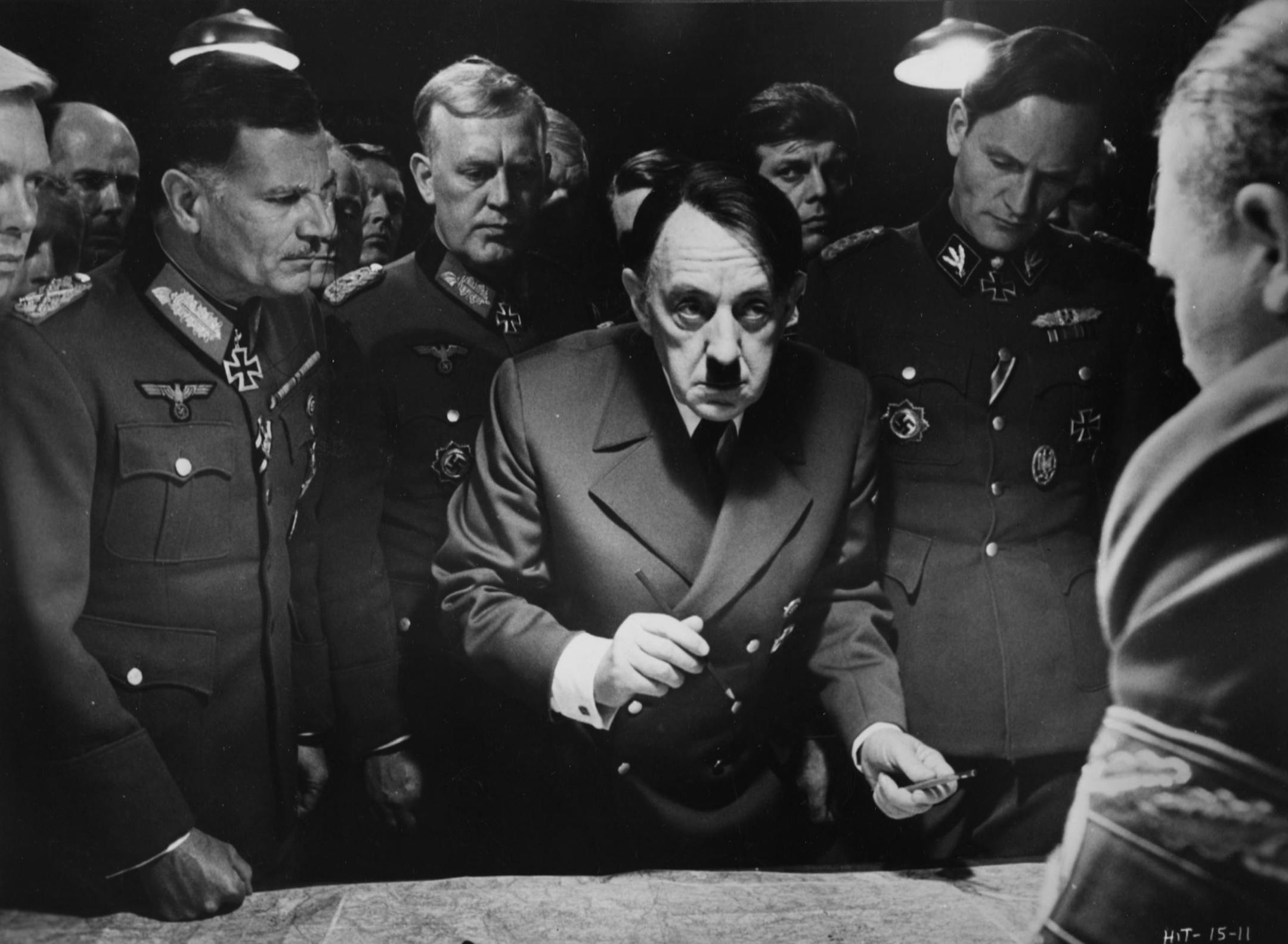 Alec Guinness as Adolph Hitler in "Hitler: The Last Ten Days."