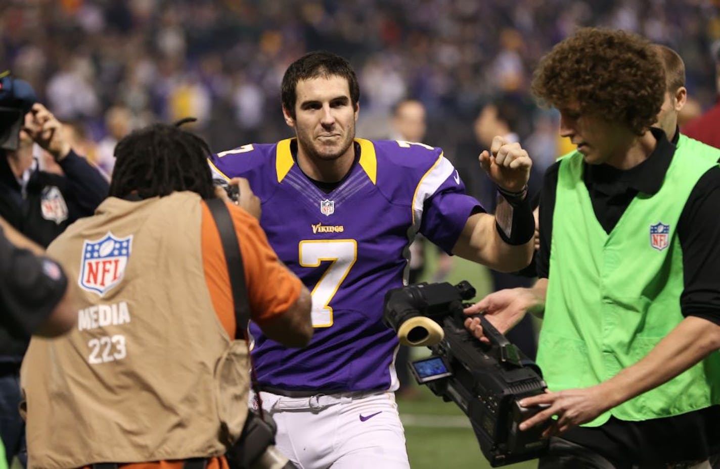 Vikings quarterback Christian Ponder