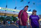Gov. Tim Walz and Lt. Governor Peggy Flanagan greeted fairgoers as the gates opened Thursday morning.
