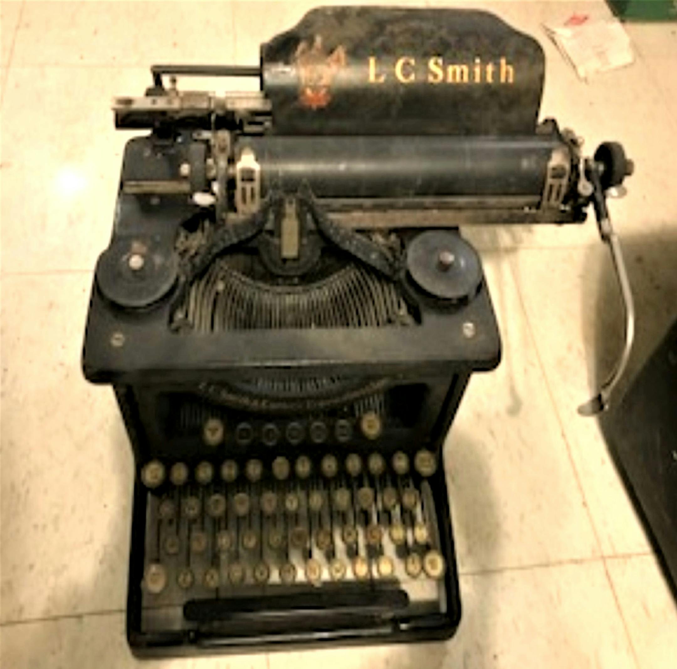 This typewriter is old, but is it a model and maker collectors want? (Handout/TNS)