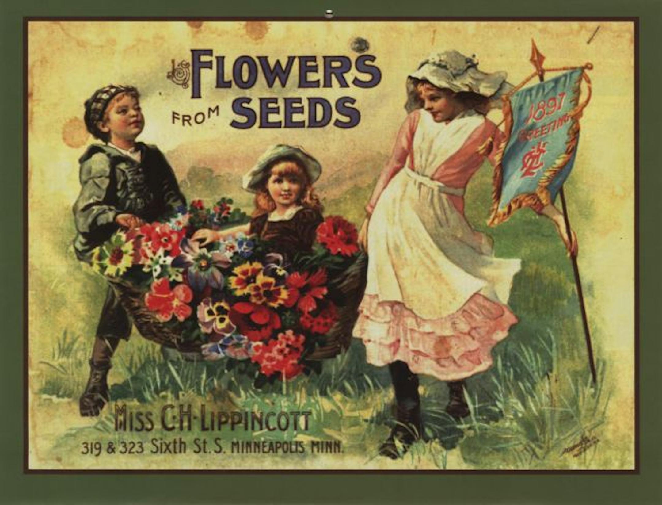 "Seed Stories" features vintage catalog art