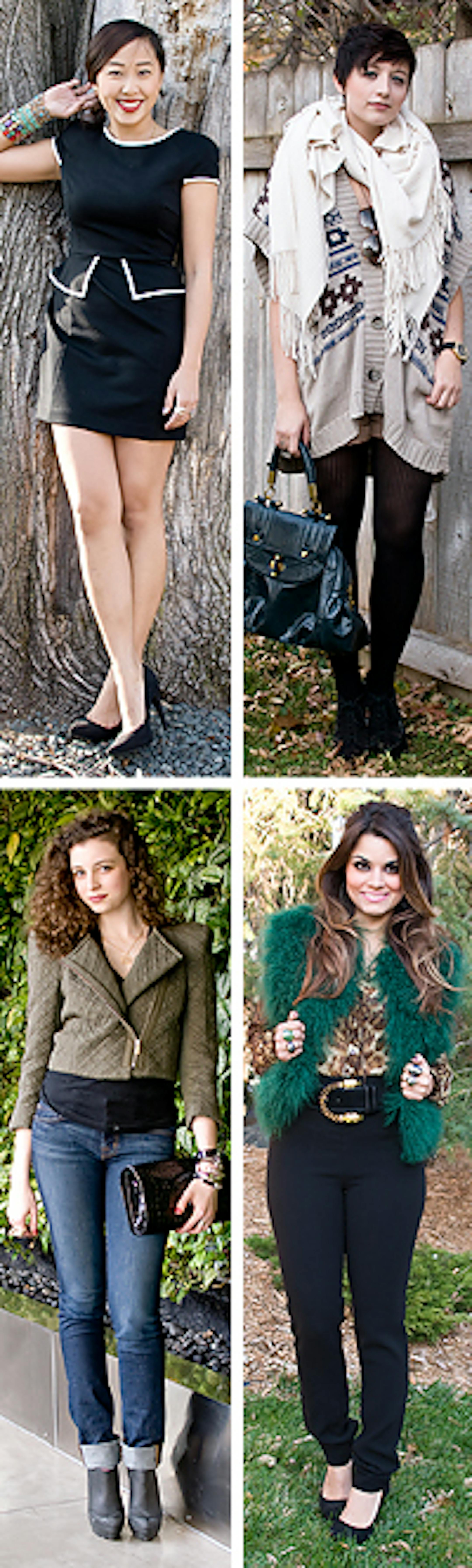 Clockwise from top - Angel Yang, Amanda Matrejek, Aishanna Ghanchi, Cate Lehman