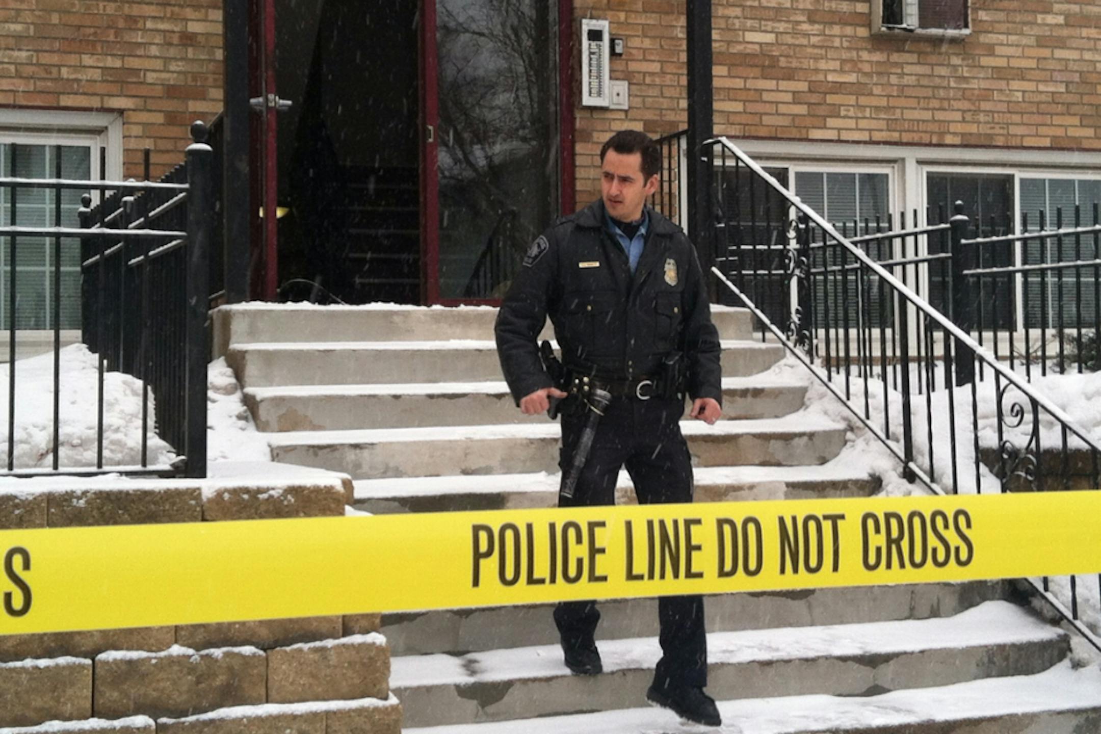 Police are still investigating at the scene where a man was found shot to death before dawn Monday in a south Minneapolis apartment in the 2800 block of Cedar Avenue South. The shooting occurred shortly before 4:30 a.m. No suspects are in custody.