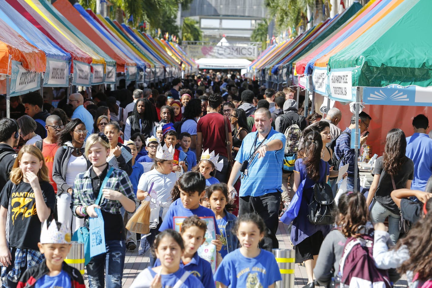 Folks at the Loft hope that Wordplay will eventually grow to the size of the venerable Miami Book Fair, a weeklong festival that attracts between 300,000 and 400,000 people. Photo by Cristian Lazzari