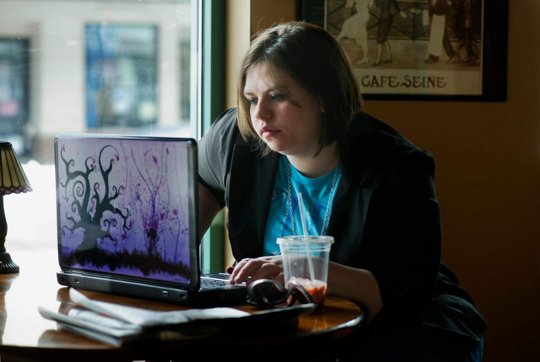 In this 2011 photo, Amanda Hocking wrote from at a coffee shop in Austin, Minn.