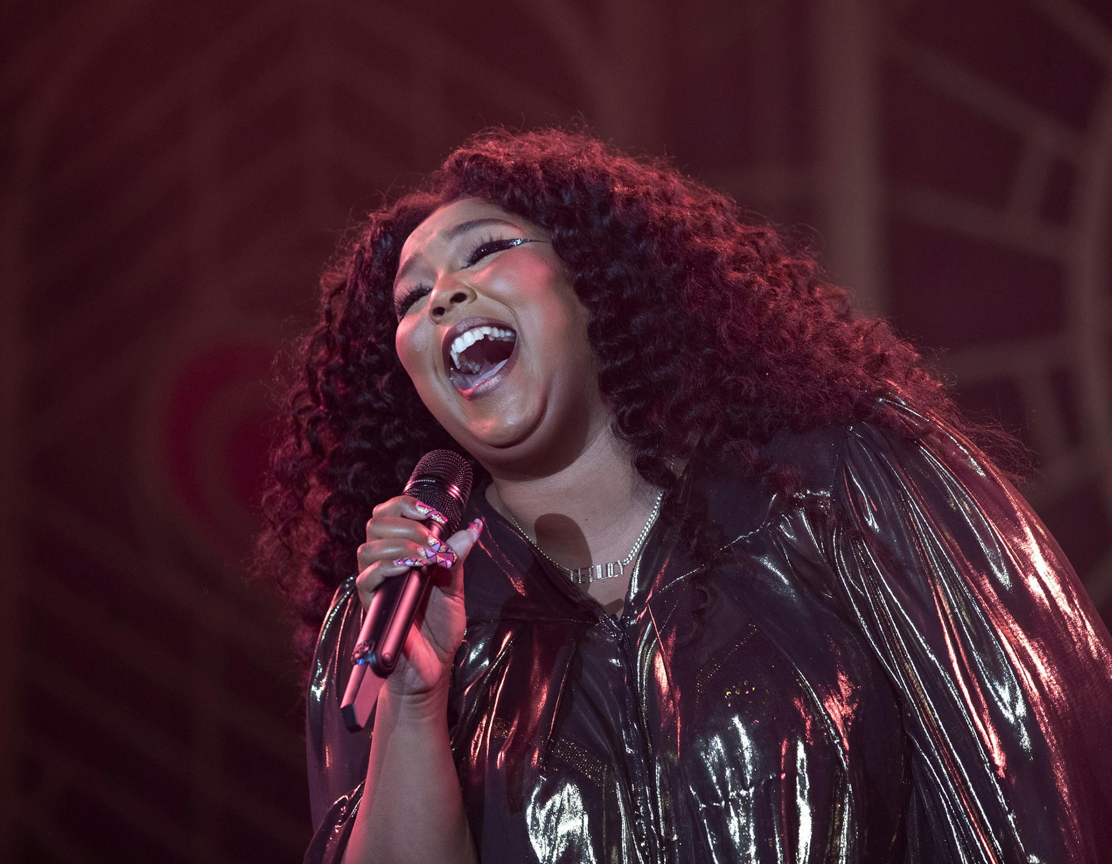 Lizzo performed at the Armory in Minneapolis.