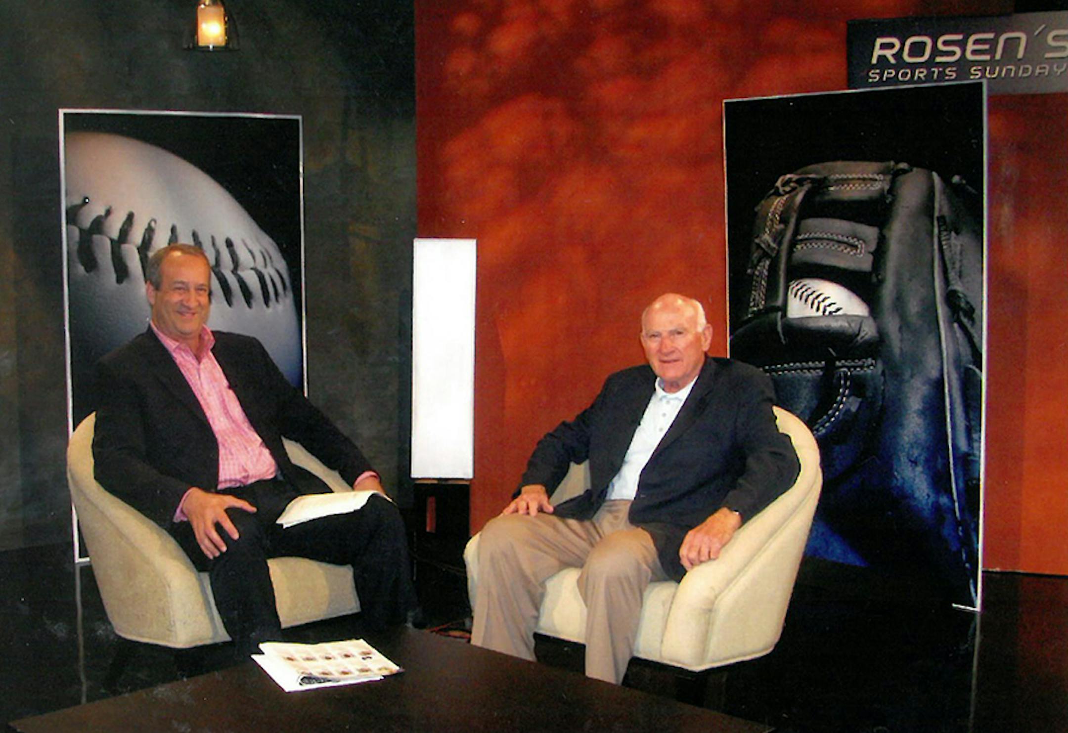 Mark Rosen with Harmon Killebrew on Rosen's Sports Sunday.