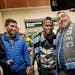 Darwin Quintero was greeted by fans and posed for photos at Terminal 2 of Minneapolis-St. Paul International Airport on Wednesday night.