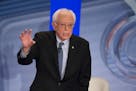 Democratic presidential candidate Sen. Bernie Sanders, I-Vt., speaks during Democratic primary town hall sponsored by CNN, Wednesday, Feb. 3, 2016, in