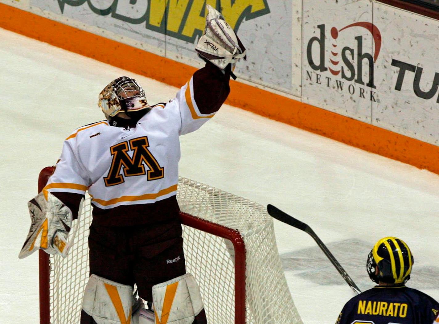 Gophers goalie Kent Patterson