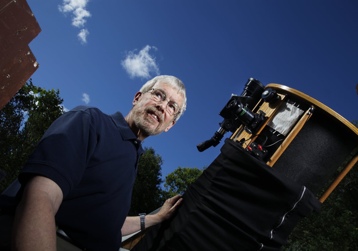 Minnesota's own Richard Hudson has been blinding kids with science for decades, creating staples for national public television like "ScienceGirls." He is an amateur astronomer who uses his 14.5 Dobsonian Telescope to observe the night sky.] Richard Tsong-Taatarii/rtsong-taatarii@startribune.com