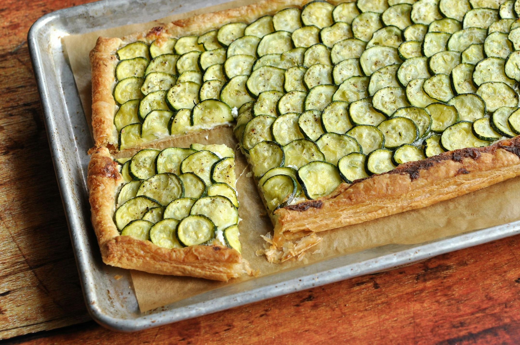 Four Cheese Zucchini Tart Meredith Deeds