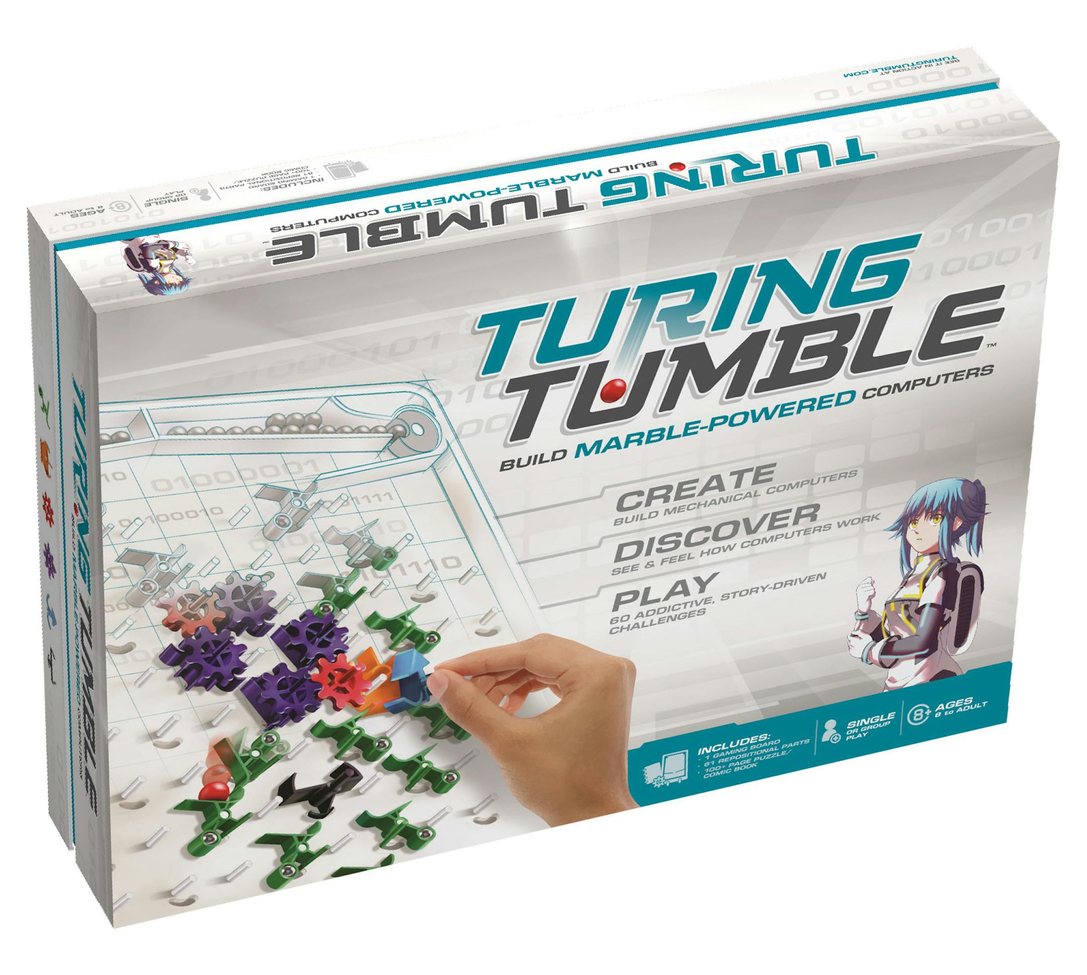 Turing Tumble
A hot new game for kids that teaches computer basics -- without using a screen. Created by Alyssa and Paul Boswell in their Shorview home.