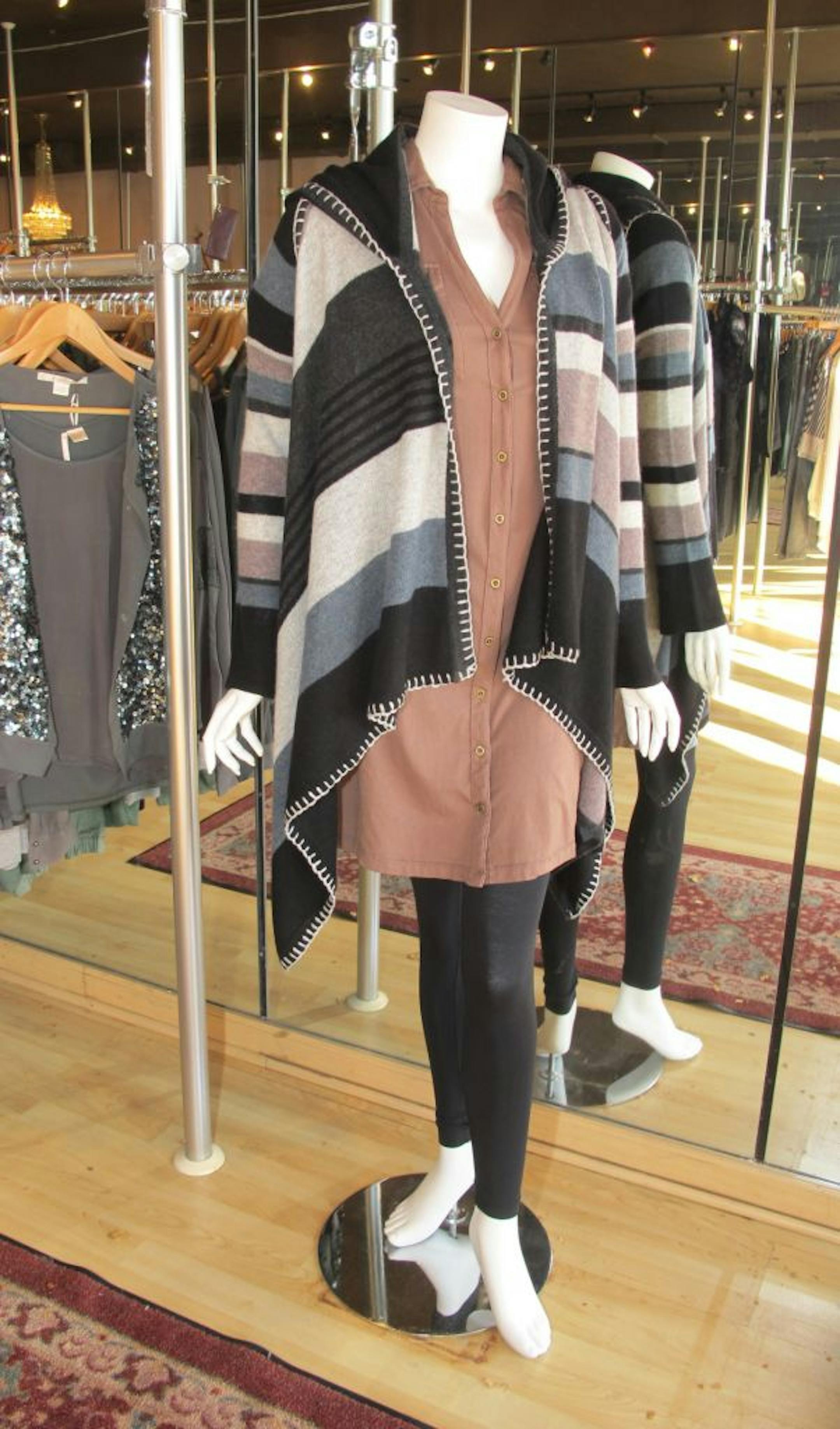 Sara Glassman, sglassman@startribune.com
Pick of the week: Line Knitwear blanket cardigan, $358, Stephanie's, 758 Cleveland Av. S., St. Paul, 651-690-3802, stephaniesshop.com.
Is there anything cozier than wearing a blanket? Put aside your slankets and snuggies: This draped-front hooded cashmere cardigan has a laidback feel, but looks a million times better. Unlike the other versions, throw on a belt and you can wear it to work.