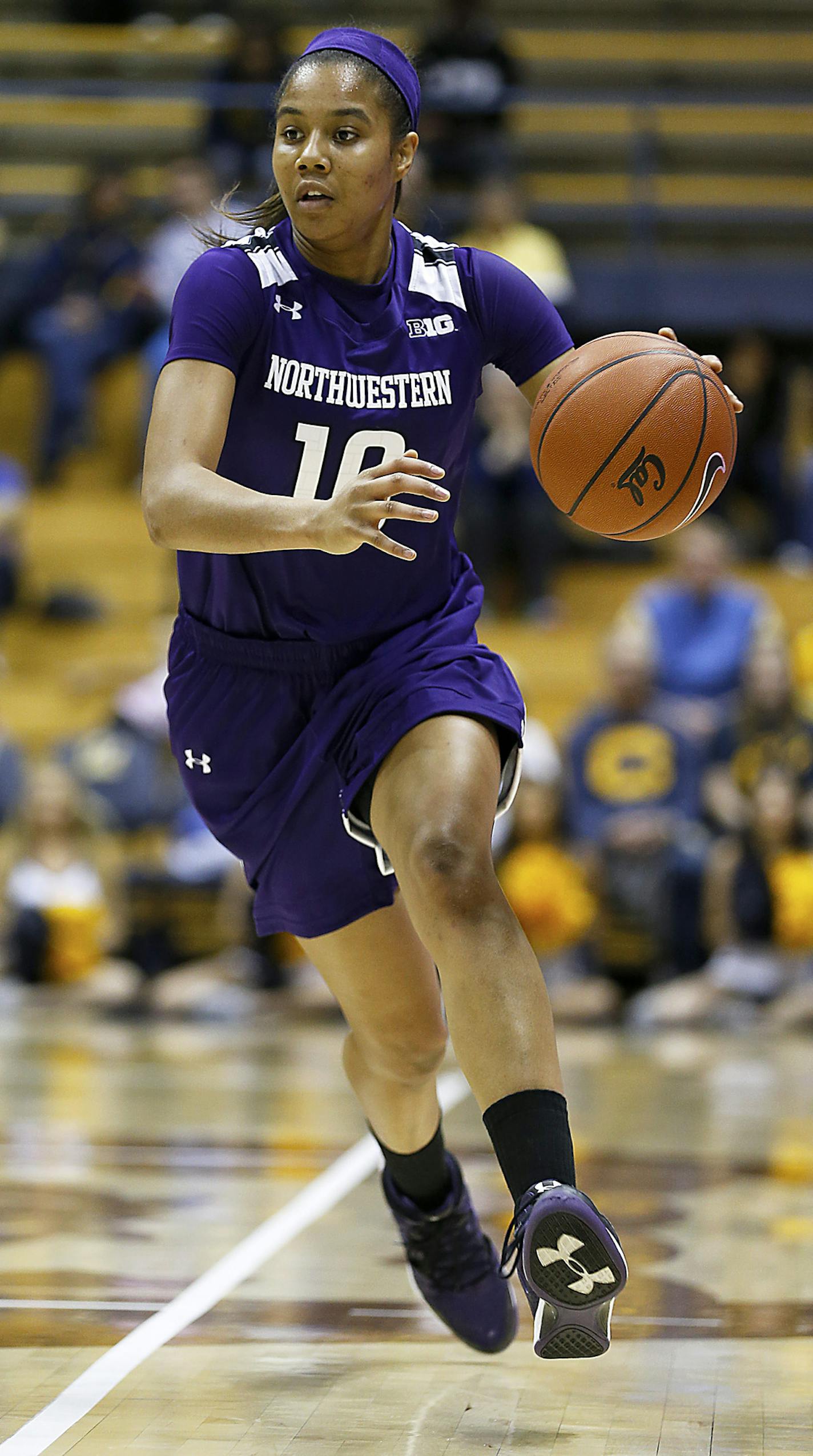 Northwestern forward and former Hopkins star Nia Coffey