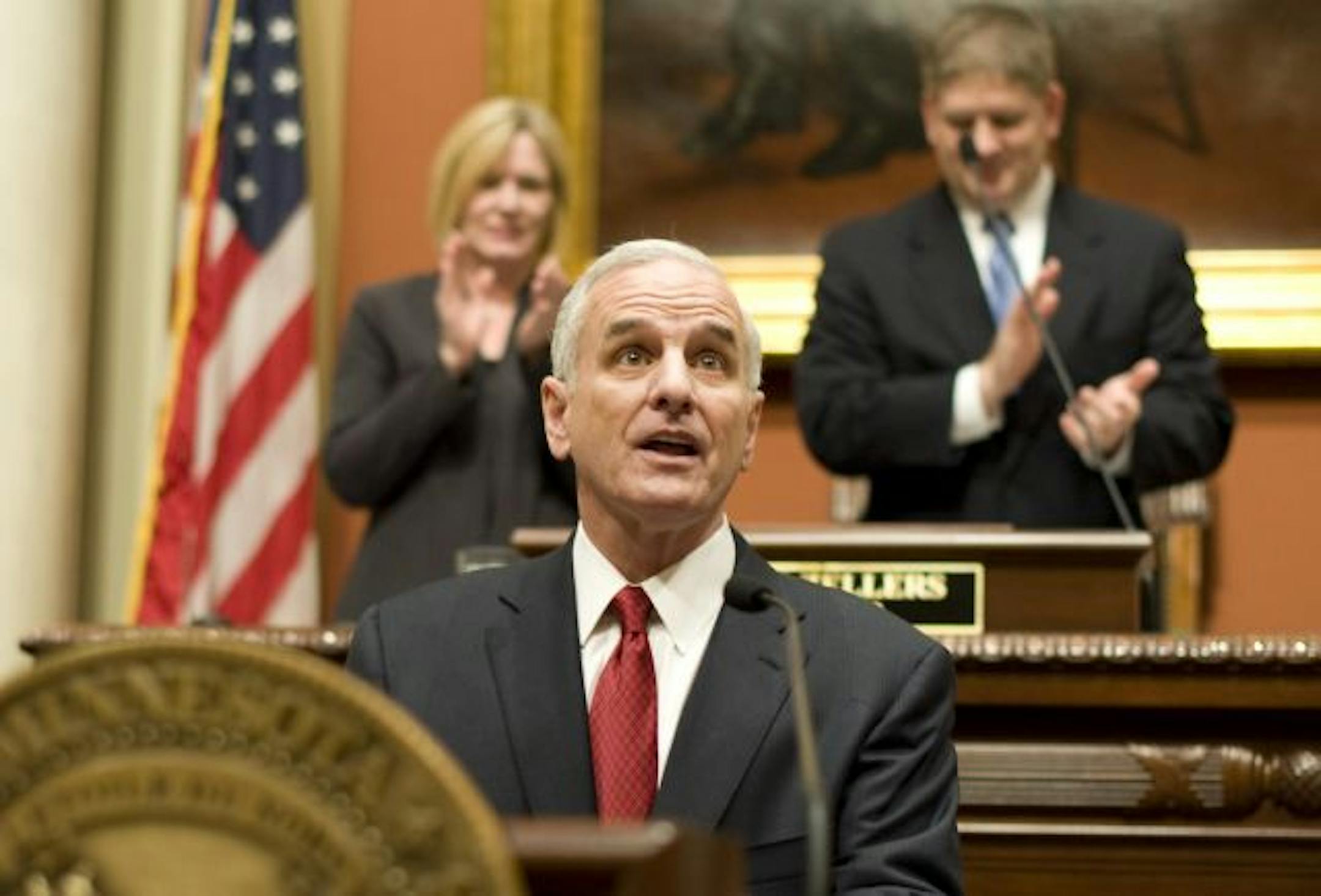 Gov. Mark Dayton will make higher income taxes for the wealthy a centerpiece of his budget proposal, which didn't win any GOP cheers.