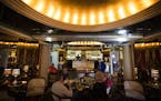 The historic (and well-preserved) art deco bar at the Commodore Bar and Restaurant. It&#x2019;s the work of theatrical set designer Werner Wittkamp (t