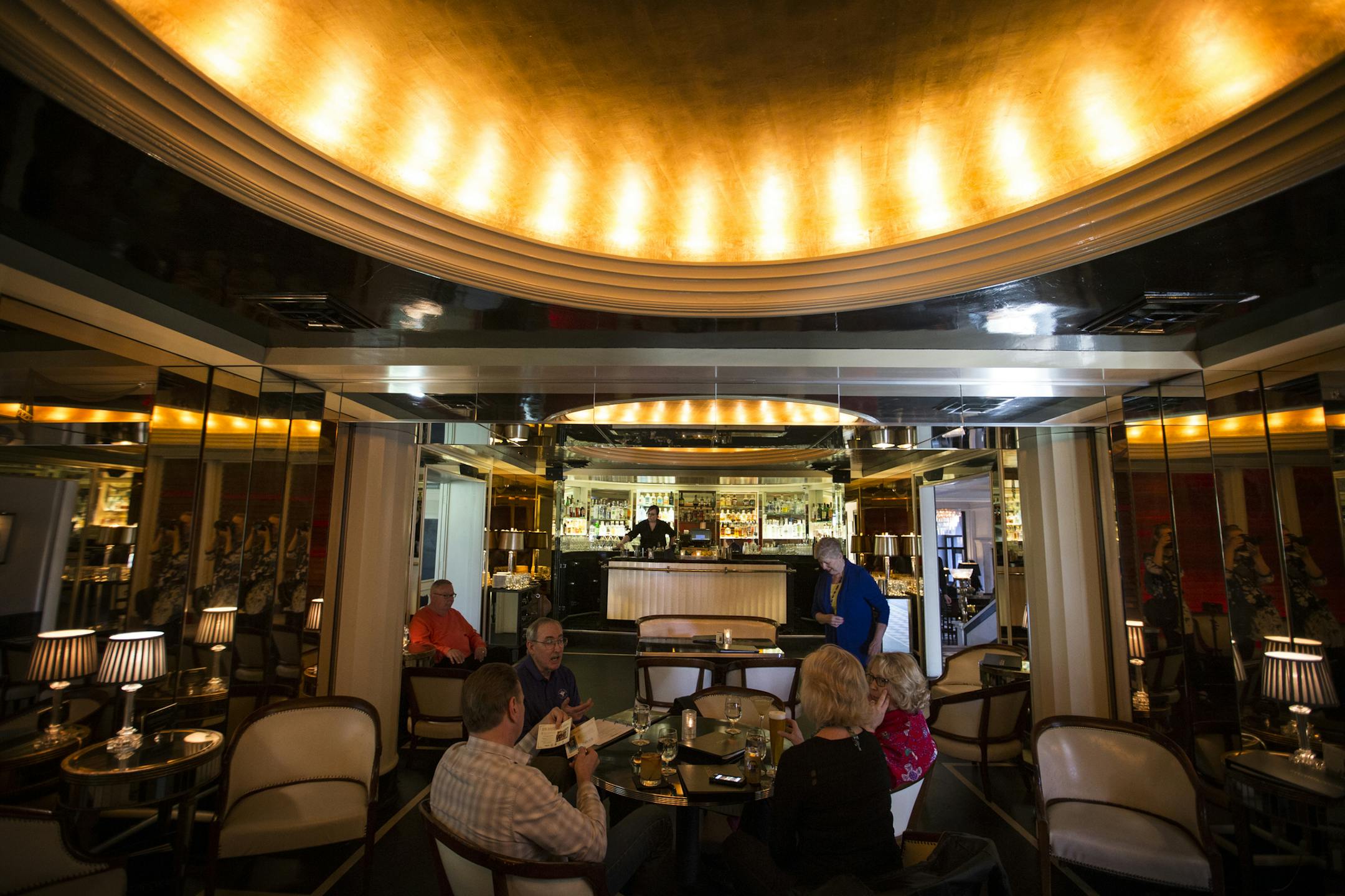 The historic (and well-preserved) art deco bar at the Commodore Bar and Restaurant. It&#x2019;s the work of theatrical set designer Werner Wittkamp (the Lexington restaurant was one of his later projects) and opened in 1934.