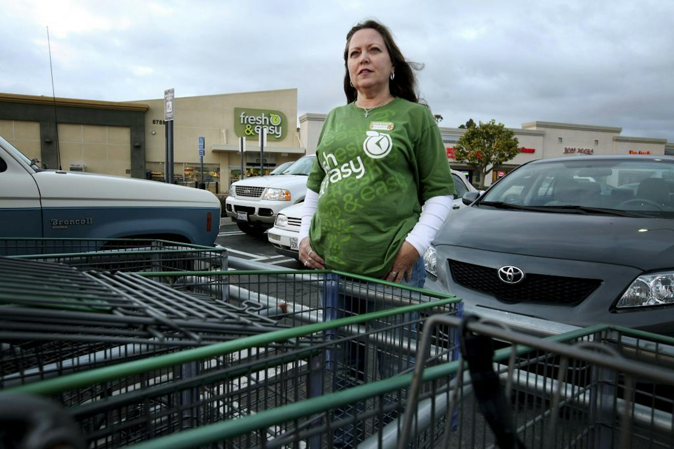 Shannon Hardin, a part-time Fresh and Easy employee who earns $10.90 an hour and says it is not enough for her to live on, in La Mesa, Calif., May 25, 2012. More than ever before, retailers are relying on part-time workers, a trend that has frustrated millions of Americans who want full-time jobs.