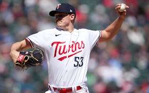 Brent Headrick, shown here pitching out of the bullpen last season, was sent to the minors on Monday as the Twins continue to trim their roster.