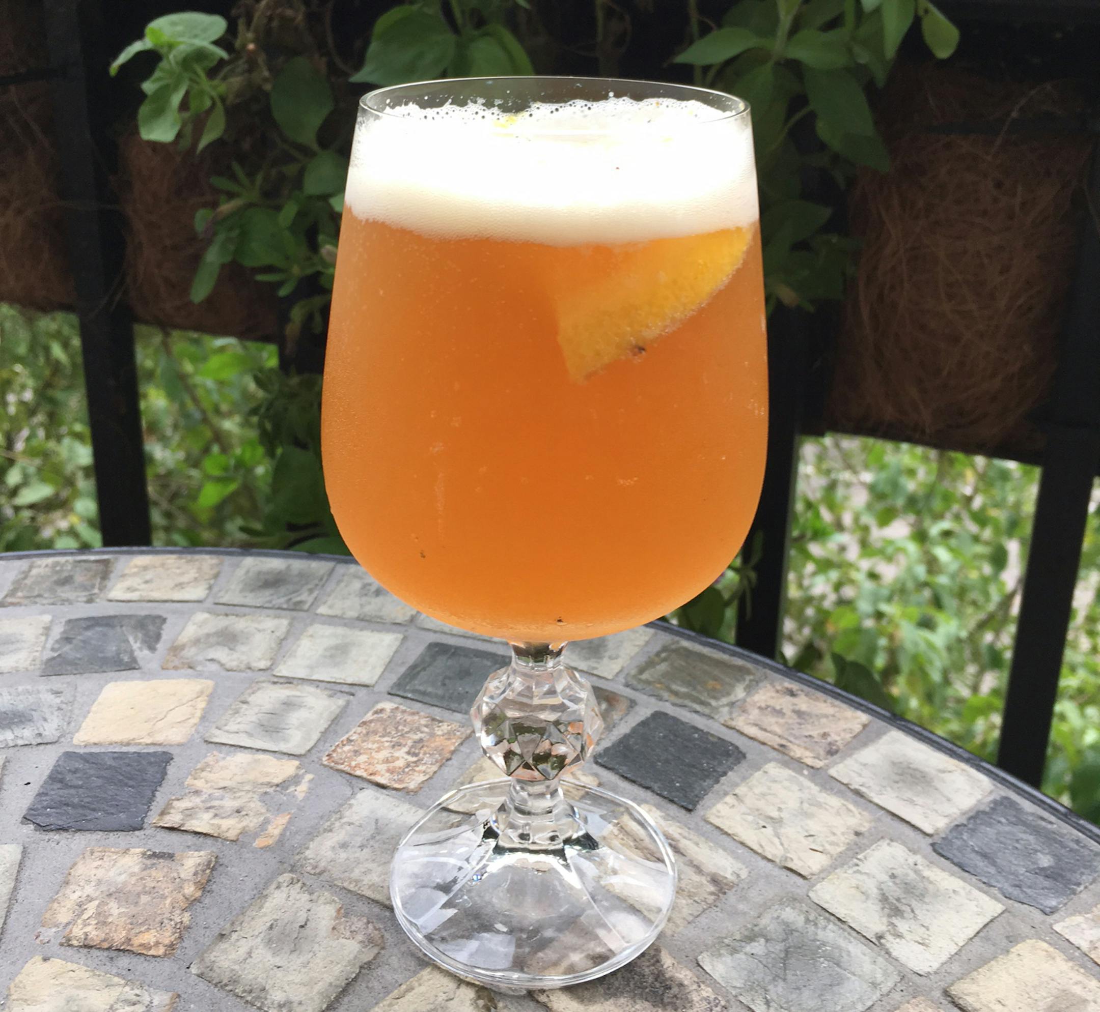 Weiss Bier Cocktail With Charred Orange and Bourbon, above, is a toast to the season. Grill the oranges for a nuanced grilled flavor, top.