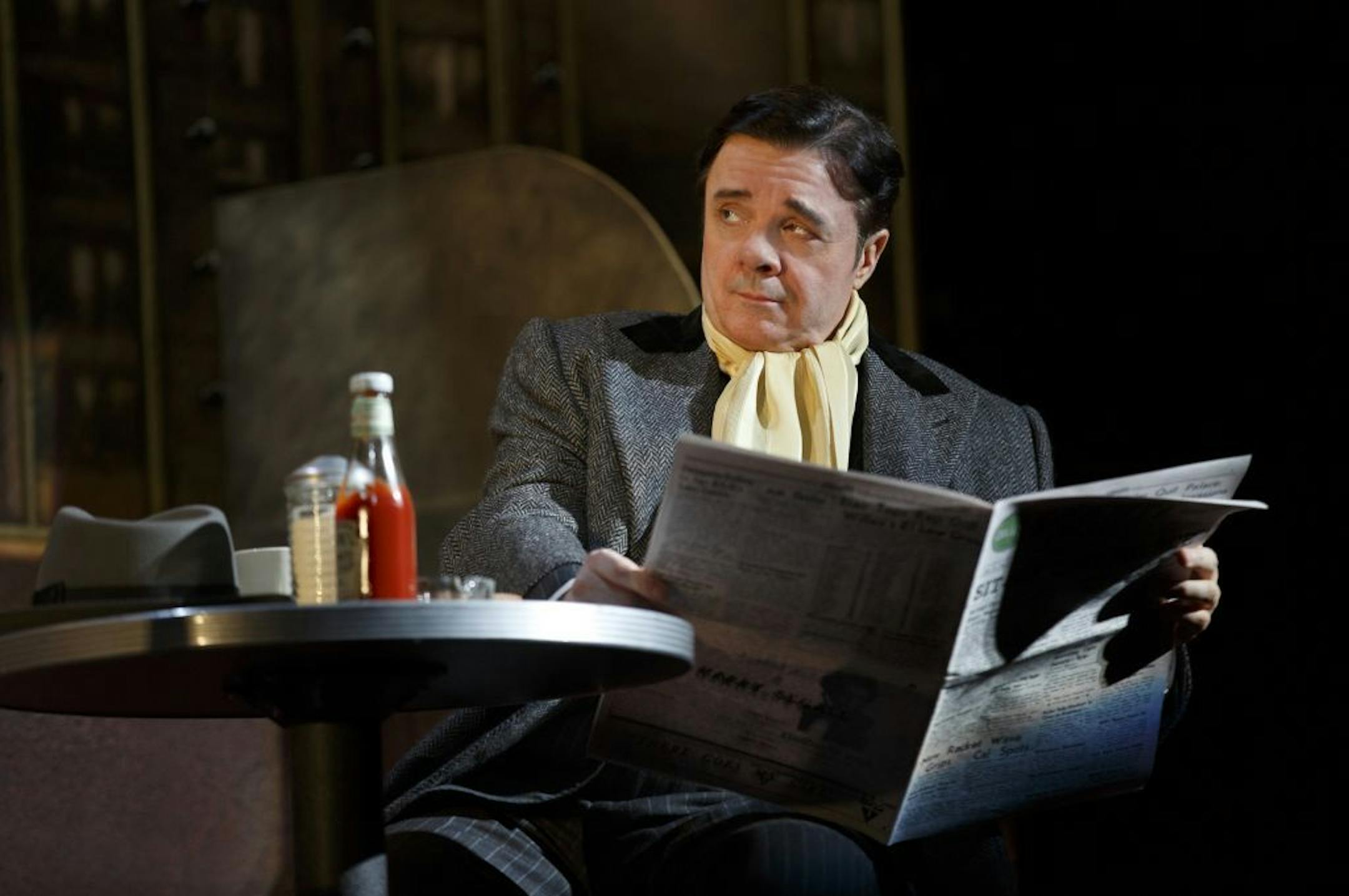 This theater publicity image released by Lincoln Center Theater shows Nathan Lane in "The Nance," performing at the Lyceum Theatre in New York.