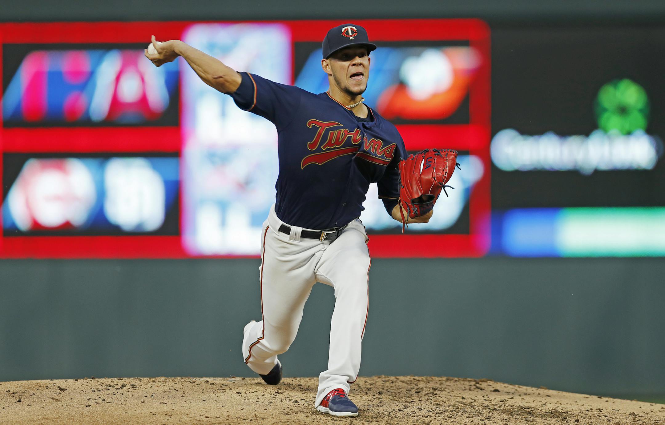 Twins starting pitcher Jose Berrios went seven strong innings vs. Washington.