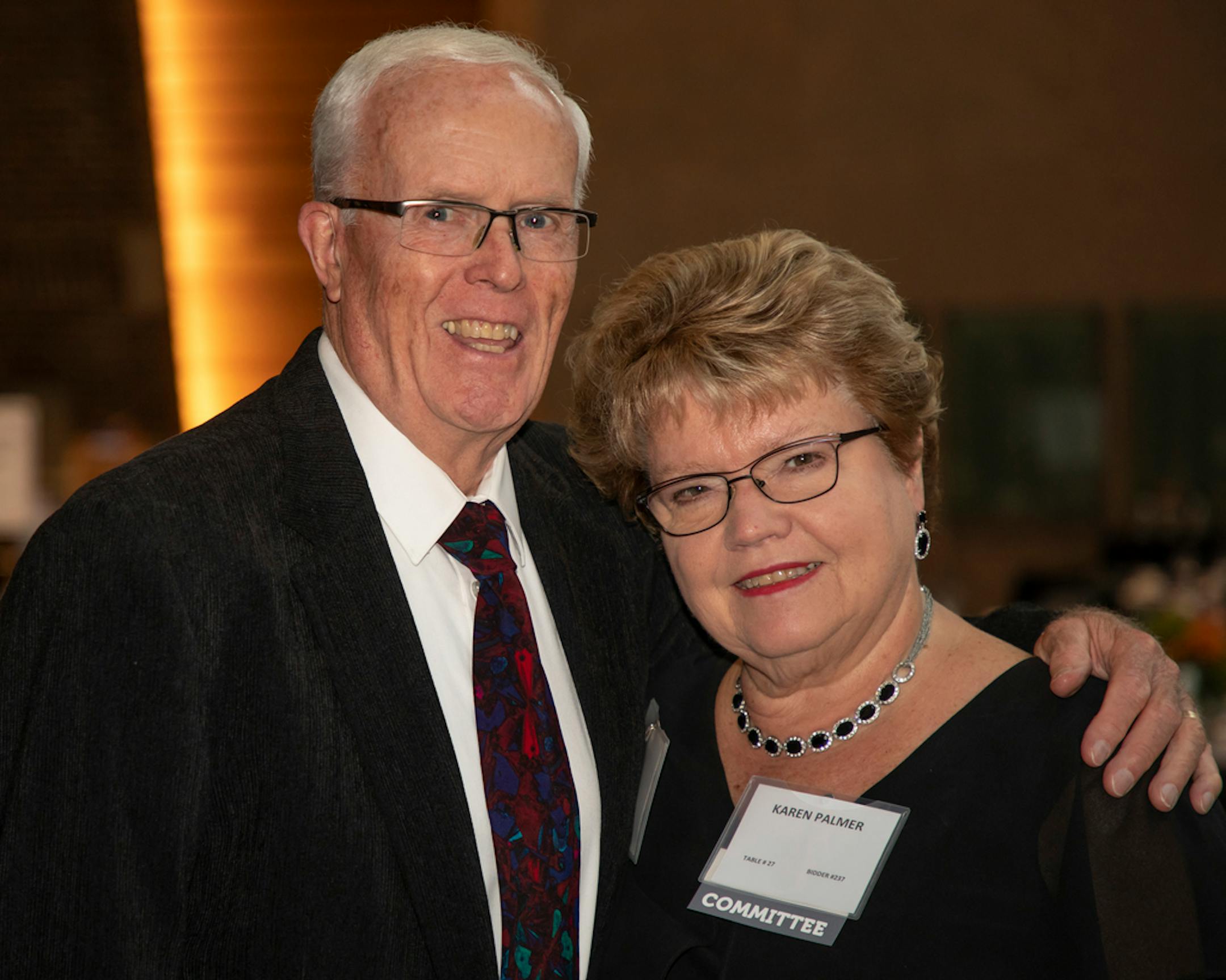 Richard & Karen Palmer at the 2019 Hunger Bash.
