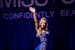 Mikayla Holmgren competes in the evening gown competition during Miss Minnesota USA.