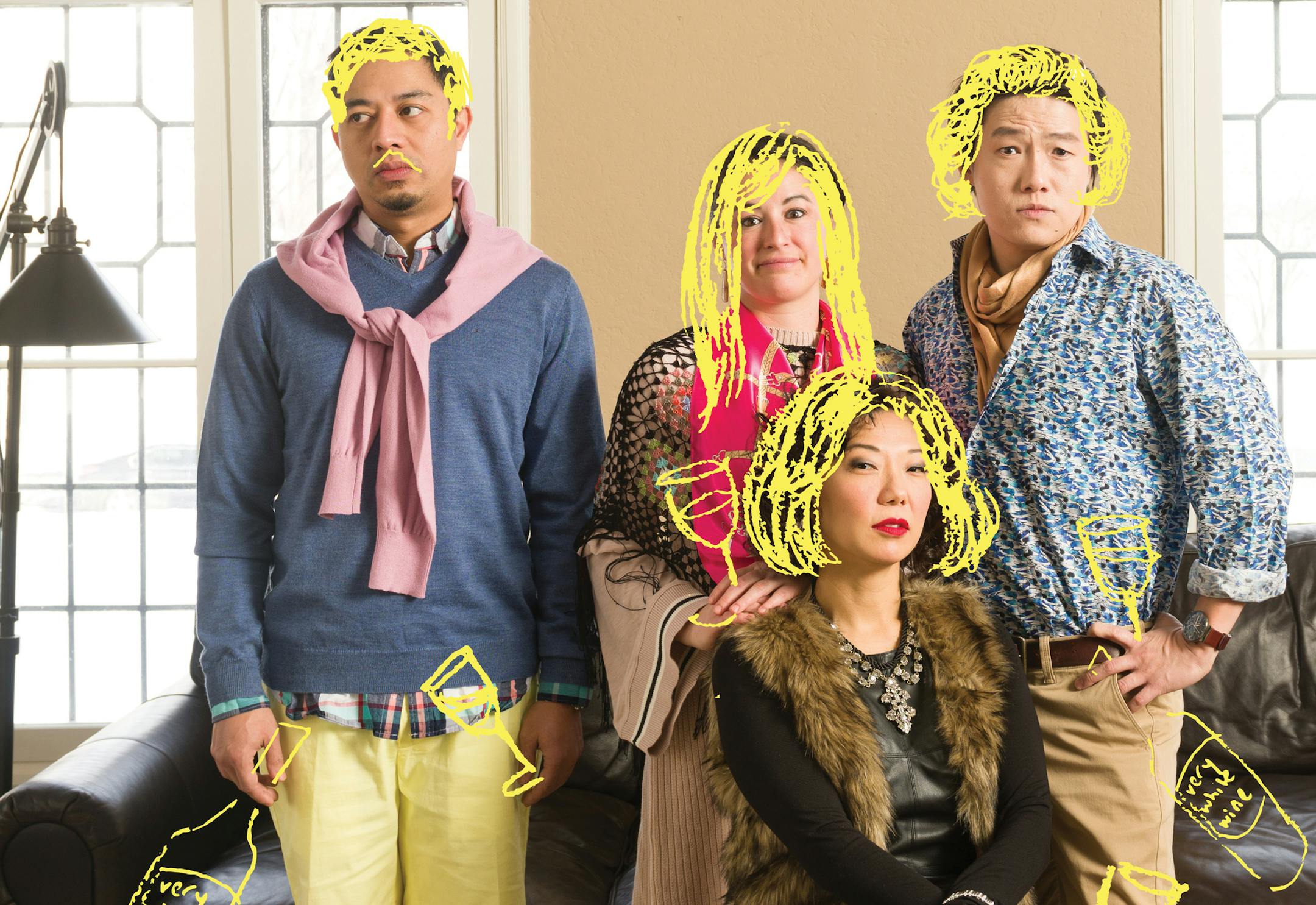 The cast of "Two Mile Hollow" at Theater Mu.