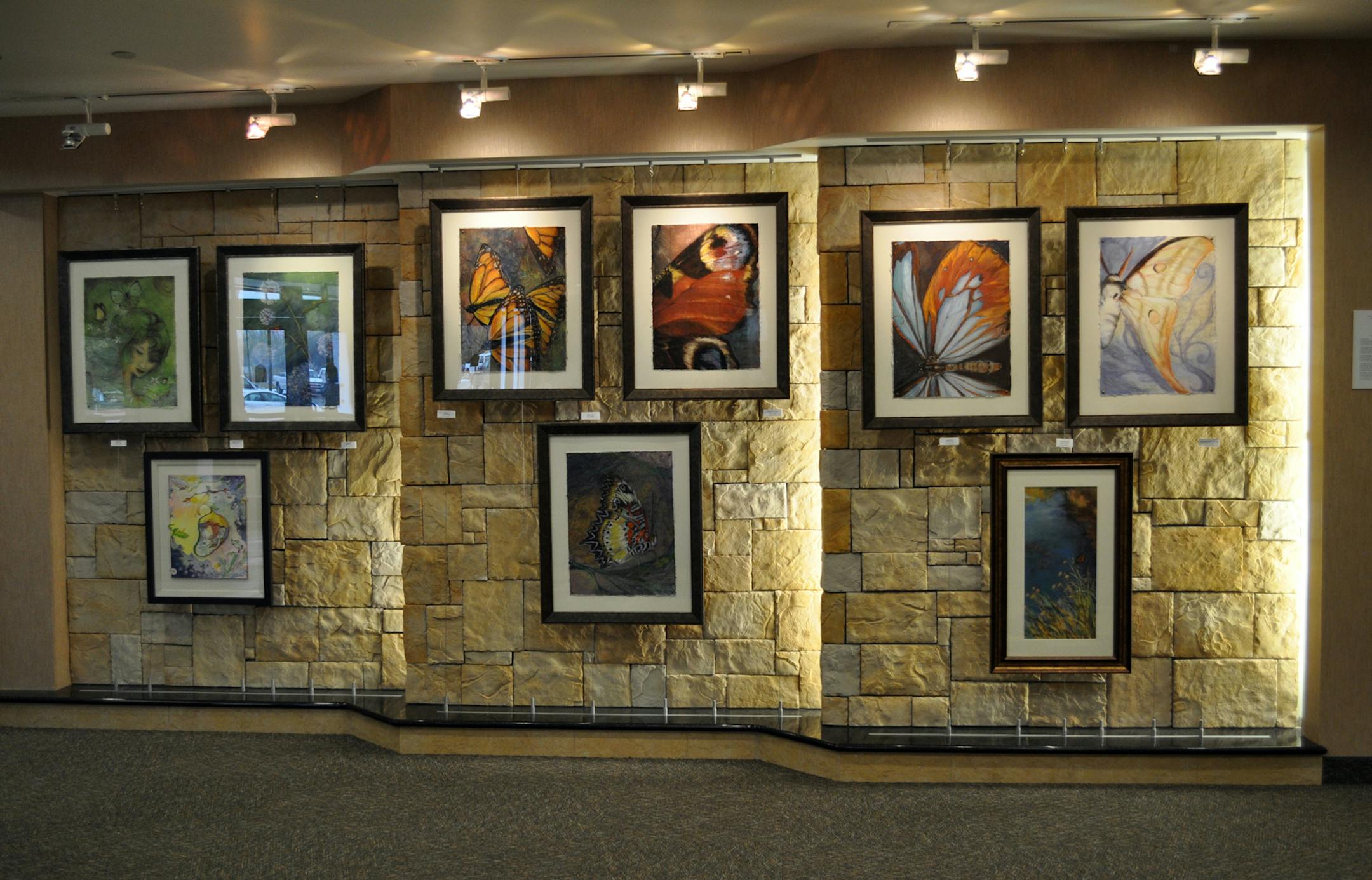 Credit: City of Savage Cutline: Savage’s art wall, displaying the creativity of its residents, now features the works of artist Denise Bunkert