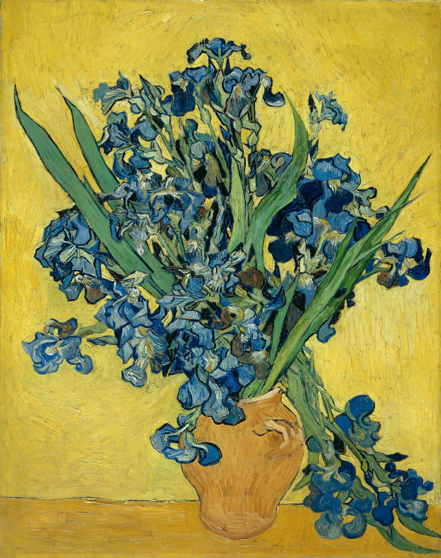 The website of the Van Gogh Museum in Amsterdam show's the artist's works, including his 1890 "Irises, Saint-Rémy-de Provence."