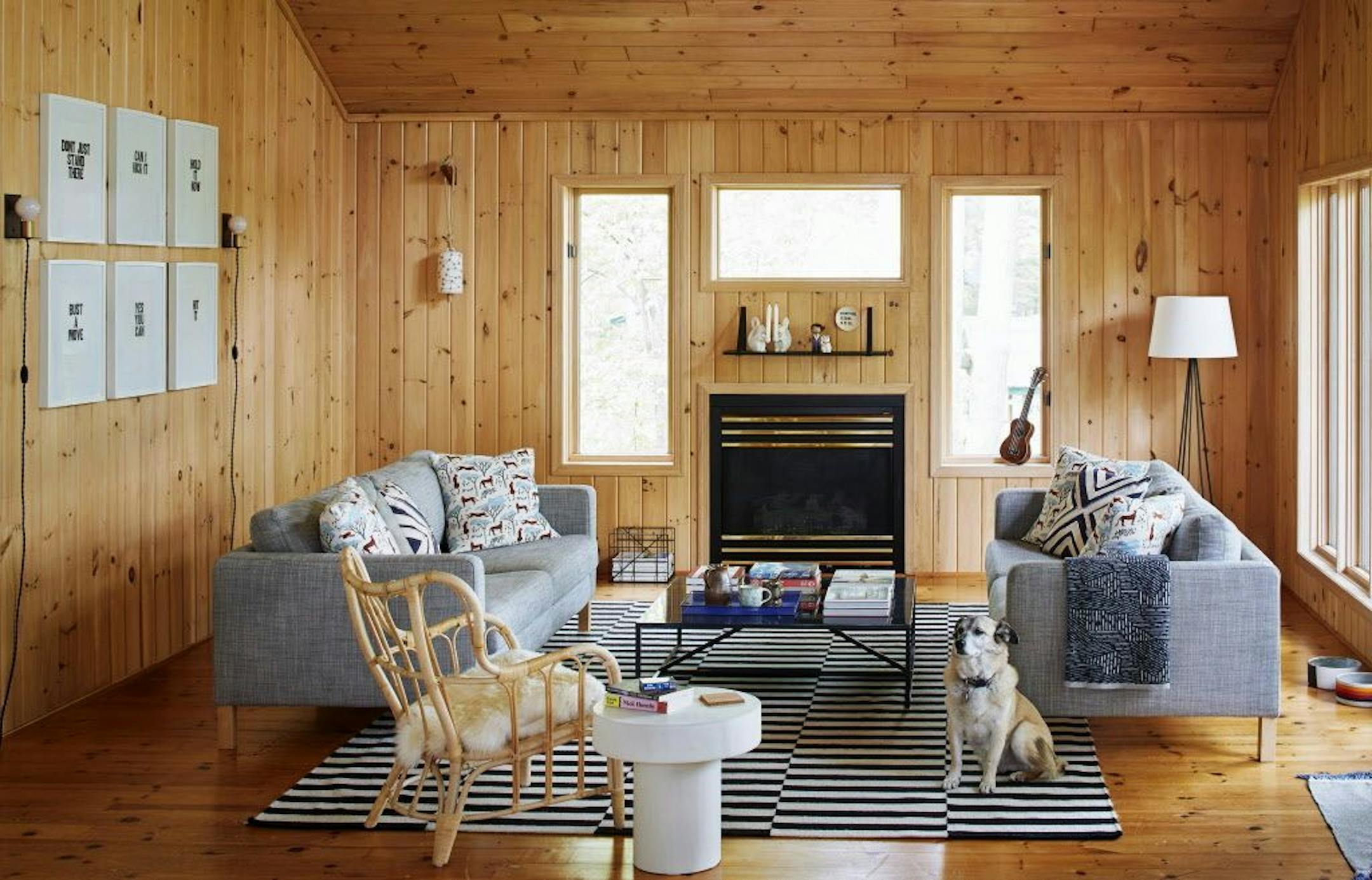 Aimee Lagos, author of "Hygge & West Home" chose a clean minimalist style for her Wisconsin lake home.