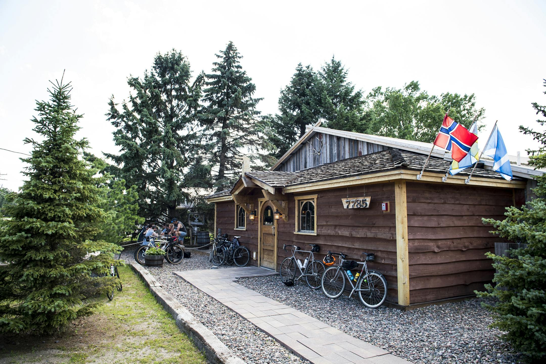 Hammerheart Brewing's exterior. ] (AARON LAVINSKY/STAR TRIBUNE) aaron.lavinsky@startribune.com Photos to accompany a feature on craft beer taprooms. Photographed Saturday, June 25, 2016 in White Bear Lake and Lino Lakes.