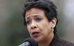Attorney General Loretta Lynch speaks at the 27th Annual Remembrance Ceremony held for the victims of Pan Am Flight 103, at Arlington National Cemeter