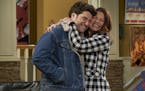 Fran Drescher and Adam Pally star as mother and son in "Indebted." (Trae Patton/NBC) ORG XMIT: 1564064