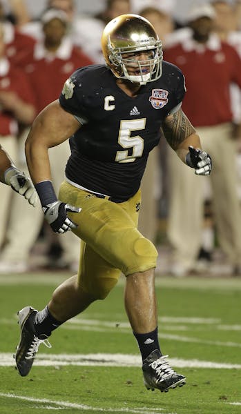 Notre Dame linebacker Manti Te&#x2019;o could be the linebacker that the Vikings covet to play next to Chad Greenway and Erin Henderson.