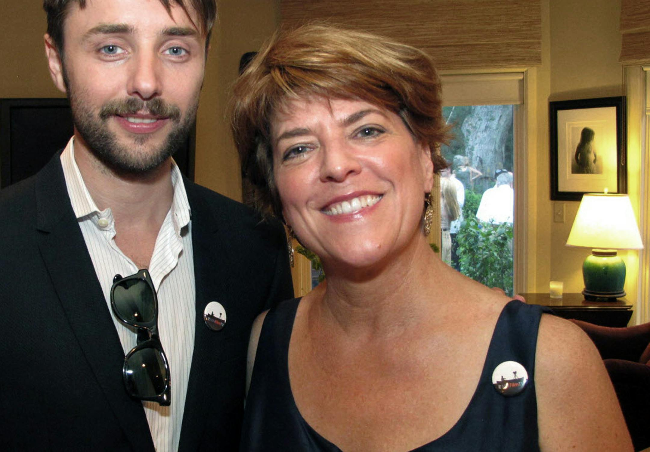 Sara Glassman, sglassman@startribune.com A garden party celebrated the Minnesota Film and TV Board at the home of Leo Furcht and Katherine Roepke in Golden Valley. Vincent Kartheiser and Lucinda Winter, executive director of Minnesota Film and TV. ORG XMIT: MIN2013051710225318