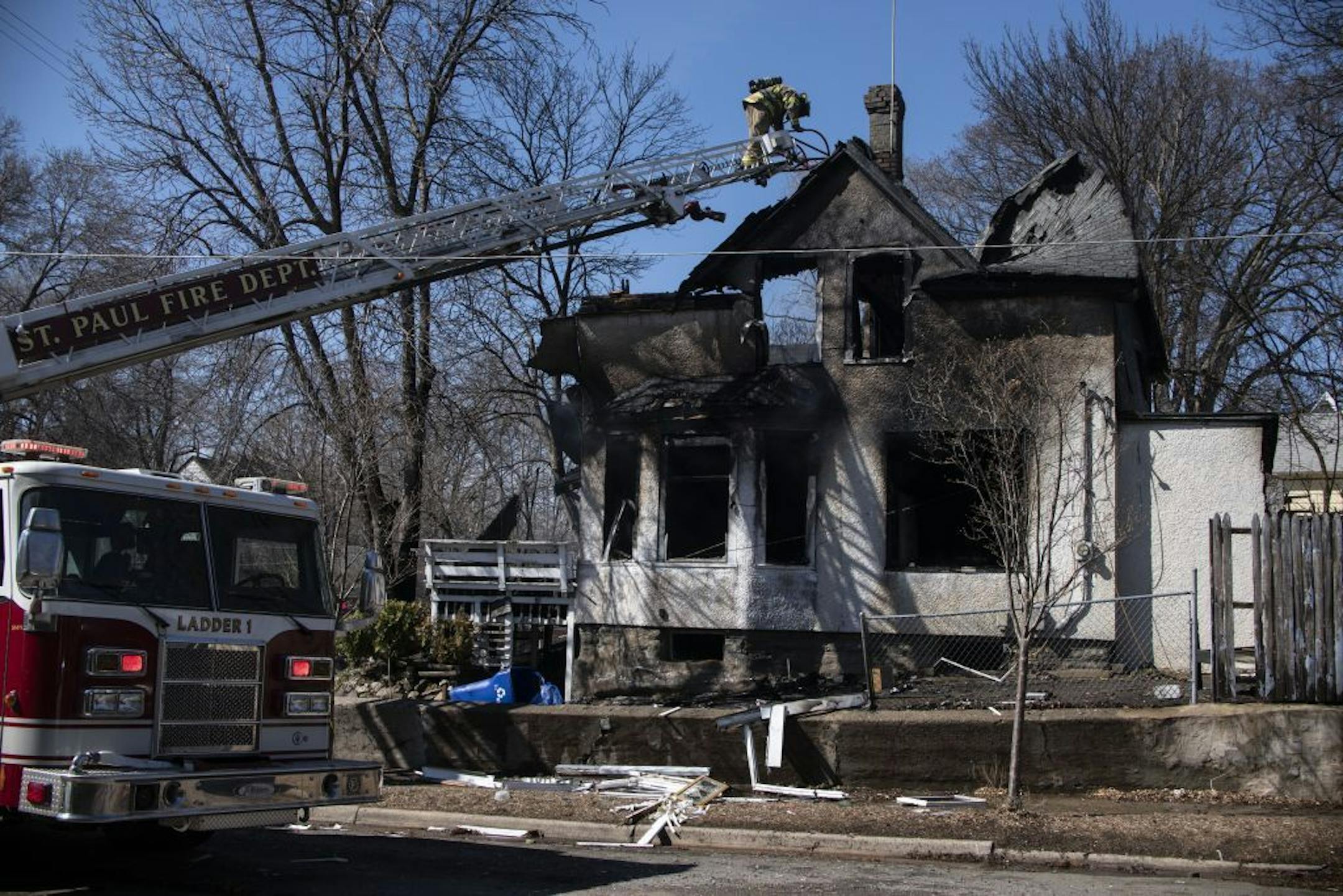 A house exploded on the 600 block of Hall Avenue.