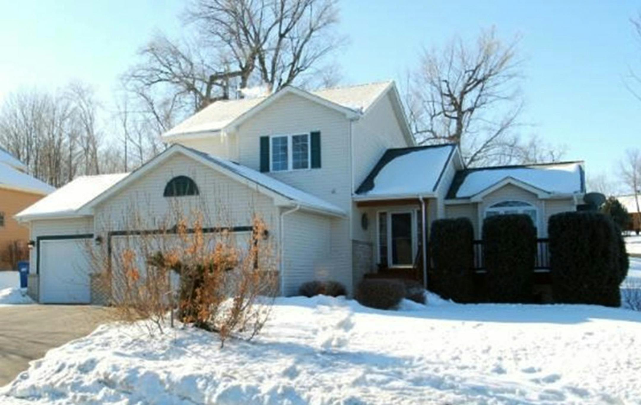 ... Waconia
Built in 2002, this three-bedroom, four-bath house has 2,860 square feet had features a four-season sunroom with fireplace and built-in bookshelves, vaulted ceilings, crown molding and rope lighting, maple hardwood flooring, full finished basement, deck and storage shed. Listed by Becky Larsen, Re/Max Results, 952-442-5412.