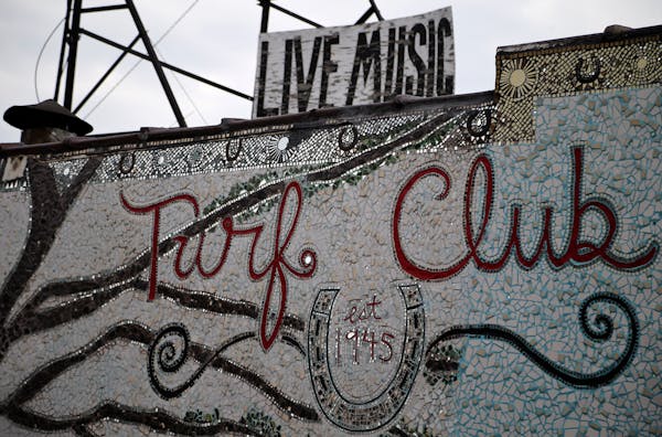 A mosaic mural is visible on the side of the Turf Club Friday, Oct. 11, 2013, in St. Paul, MN.] (DAVID JOLES/STARTRIBUNE) djoles@startribune.com First