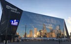 Kate Mackin, Minneapolis: The downtown skyline is beautifully reflected in U.S. Bank Stadium on a recent early morning.