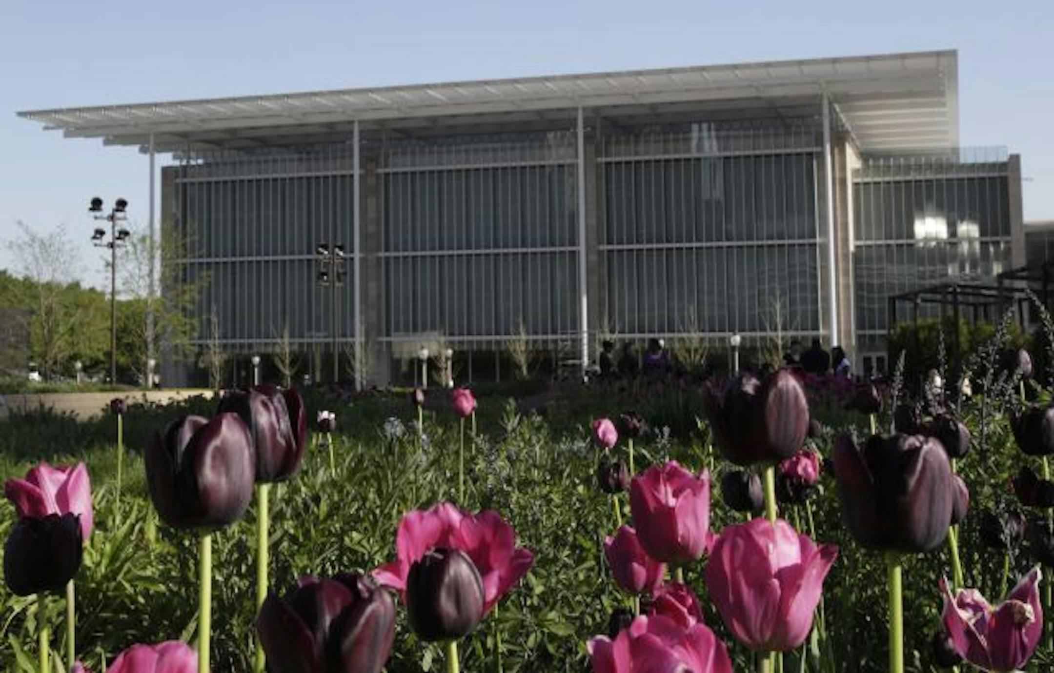 The exterior of the new Modern Wing at the Art Institute of Chicago is seen from a garden in Millennium Park on Thursday, May 14, 2009. In a single stroke, the 264,000-square-foot wing, by Architect Renzo Piano, turns Chicago's art museum into the nation's second-largest and opens up the previously windowless fortress of culture to the sky and the city.