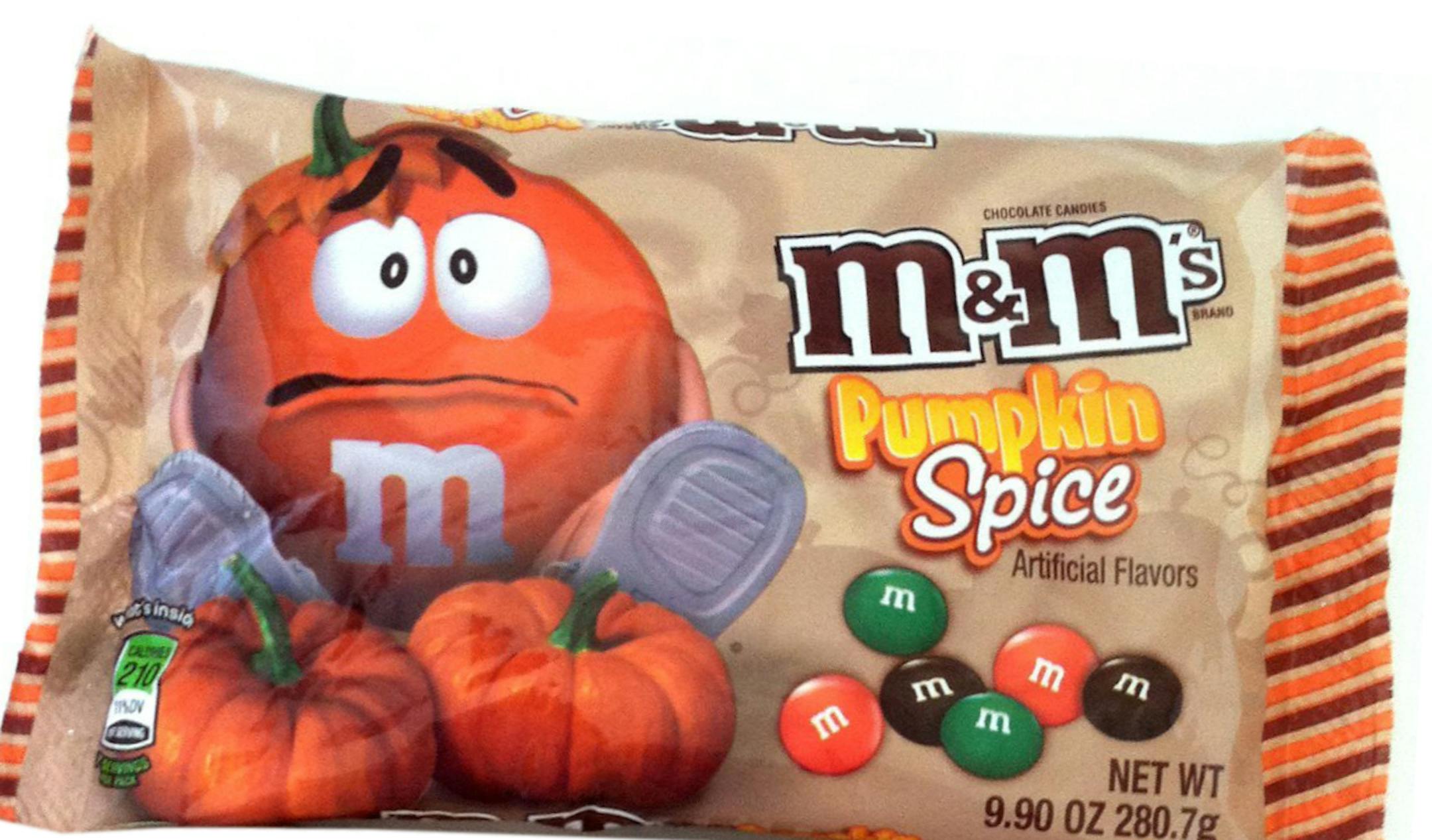 Pumpkin spice M&Ms
