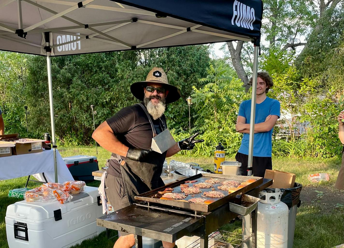 Steve Schirber is the cook/blacksmith behind the Twin Cities' underground burger pop-up Fumo Collective. Joy Summers, Star Tribune