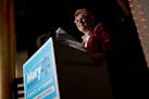 Hennepin County Attorney Mary Moriarty speaks to supporters at her election-night watch party on Nov. 8 in Minneapolis.