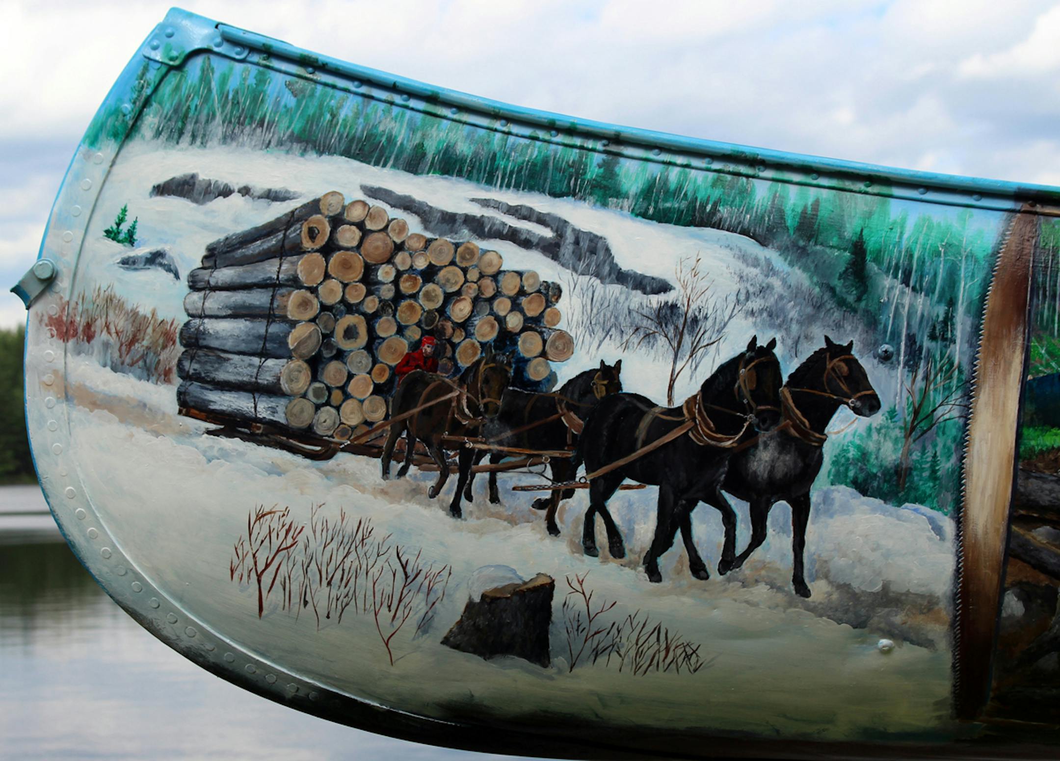 Another panel of Joe Baltich Jr.'s work.