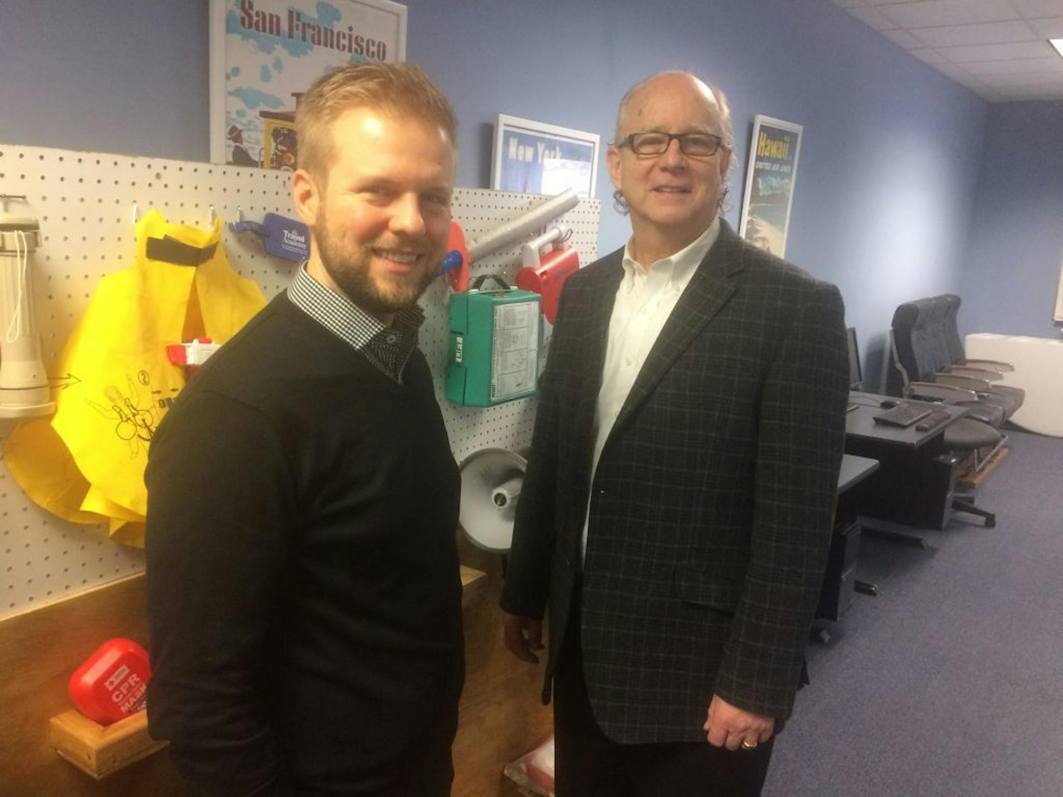 Andy Kocemba, president of small-business brokerage Calhoun Companies, recently helped Curt Armstrong, 60, sell The Travel Academy, a 20-year-old business founded by Armstrong and a former partner. Photo: Neal.St.Anthony@startribune.com