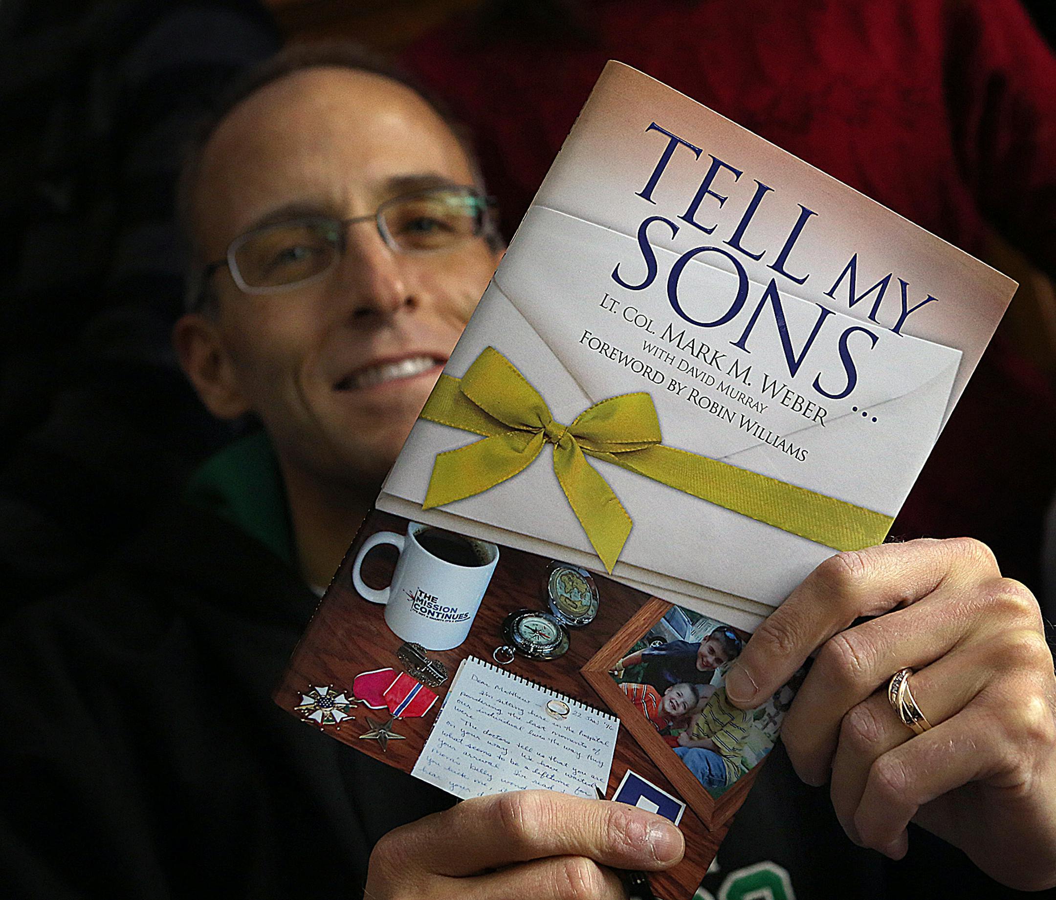 Lt. Col. Mark Weber, who has terminal cancer, has written a book for his sons featuring lessons for life. ] JIM GEHRZ‚Ä¢jgehrz@startribune.com (JIM GEHRZ/STAR TRIBUNE) / March 26, 2013 / 9:30 AM Rosemount, MN
